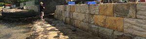 Avalon-earthmoving-sandstone-wall-construction